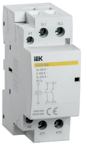 Контактор модульный IEK KARAT КМ63-11М 2п 1НО+1НЗ 63А 230В АС картинка